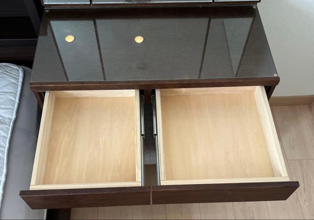 美品　karimoku ドレッサー　三面鏡