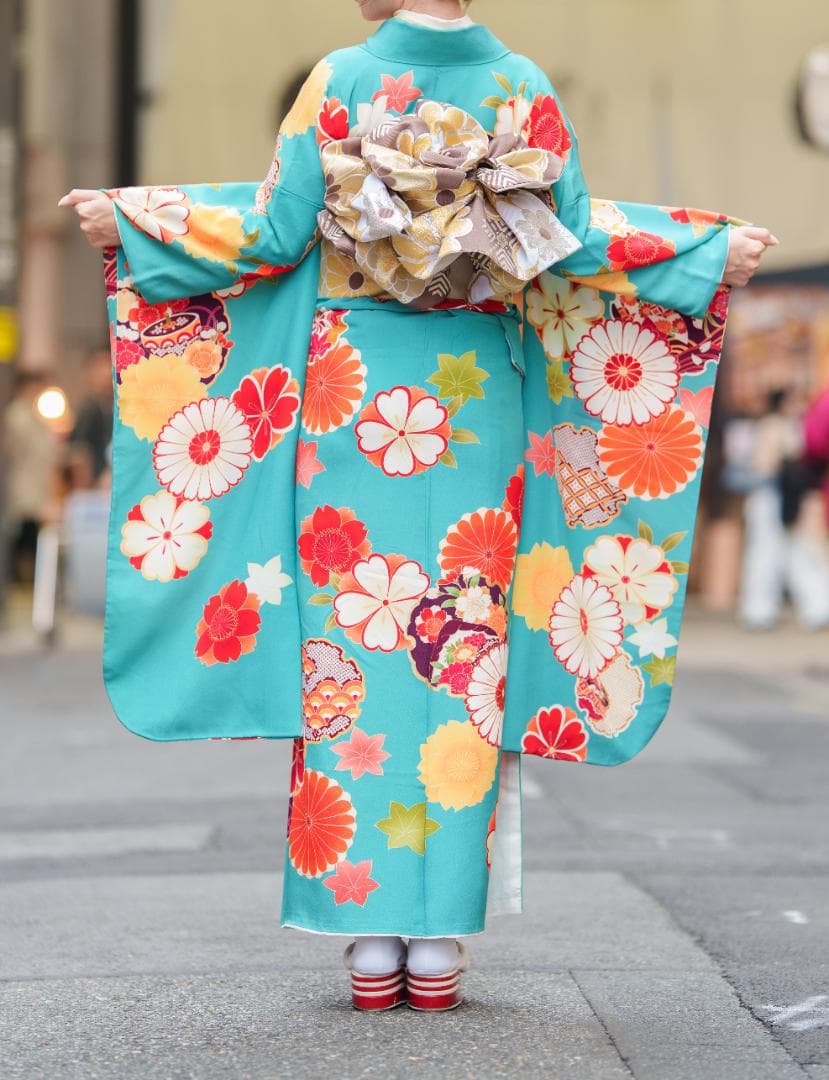 デコポン　振袖のみ【678】【155cm~165cmの方用】