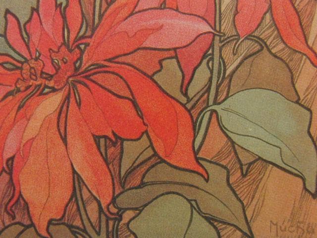 アルフォンス・ミュシャ、ルビー、連作〈四つの宝石〉より