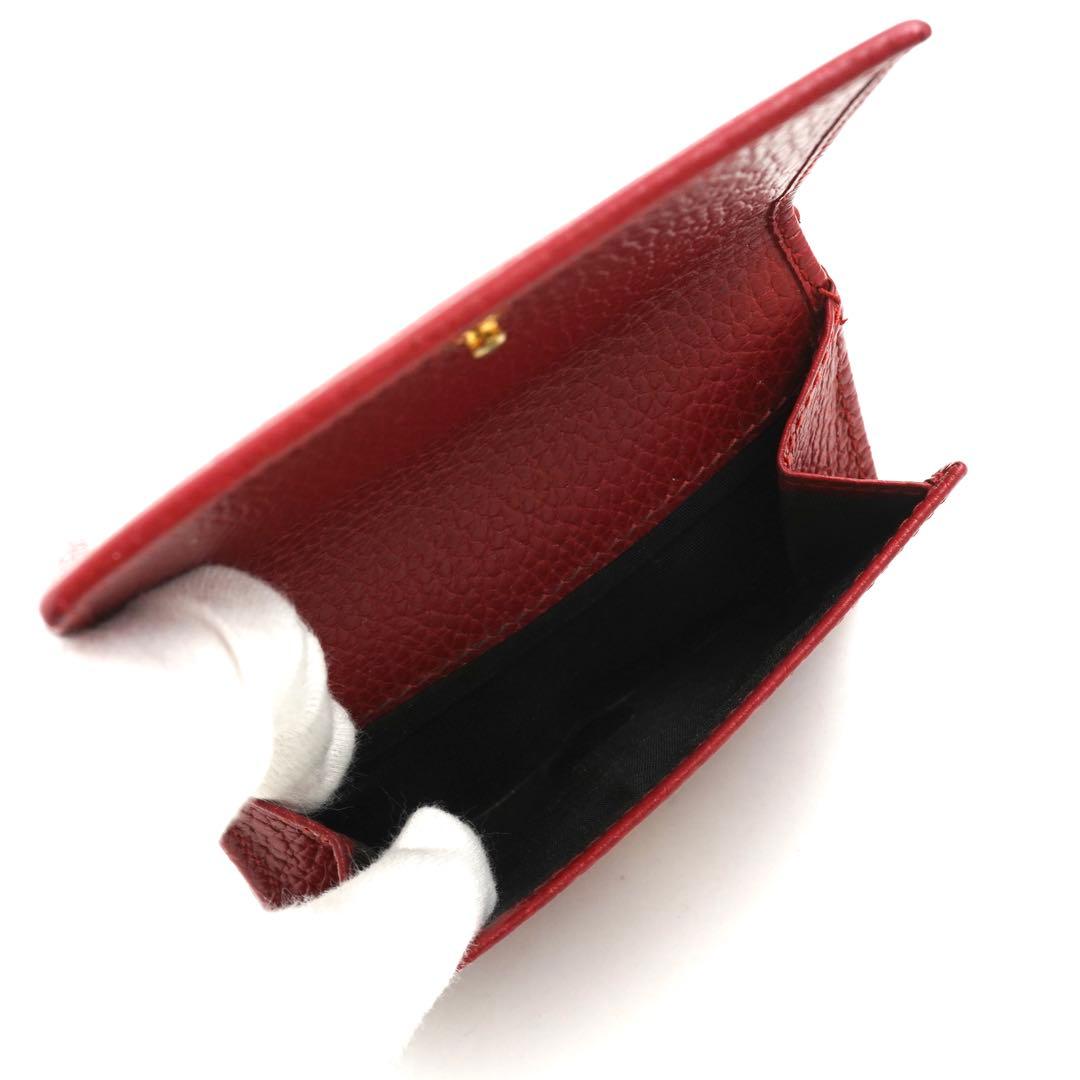 ✨未使用展示品✨　GUCCI ミニ財布　マーモント　GGロゴ 三つ折り　レッド