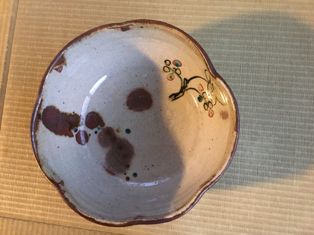 菓子鉢　益子焼