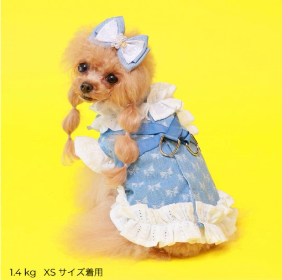 【値下中！】新品未使用godpiva COOLデニムハーネス リボン柄 S