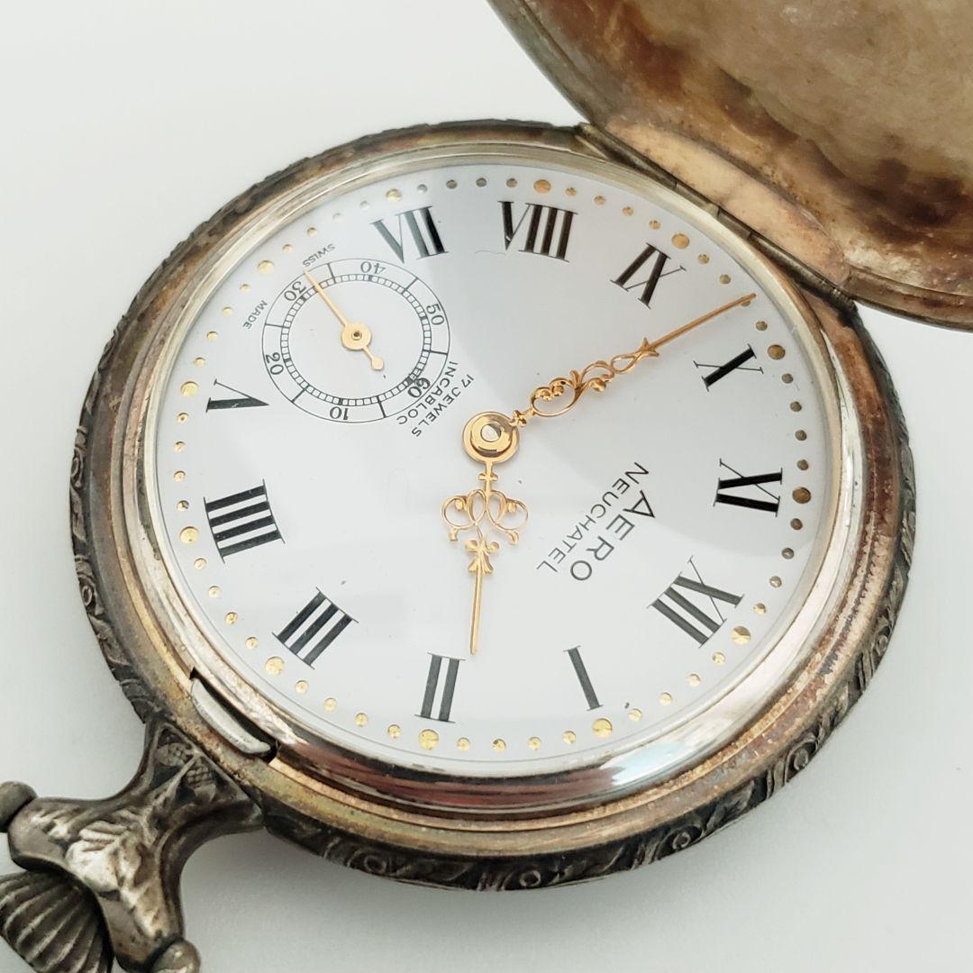 AERO WATCH NEUCHATEL アエロ 懐中時計 REF.1032 ①