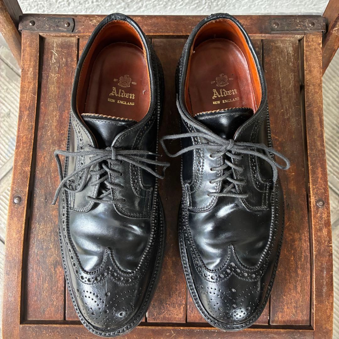 コードバンALDEN オールデン革靴レザーシューズ8 C/Eヴィンテージ USA