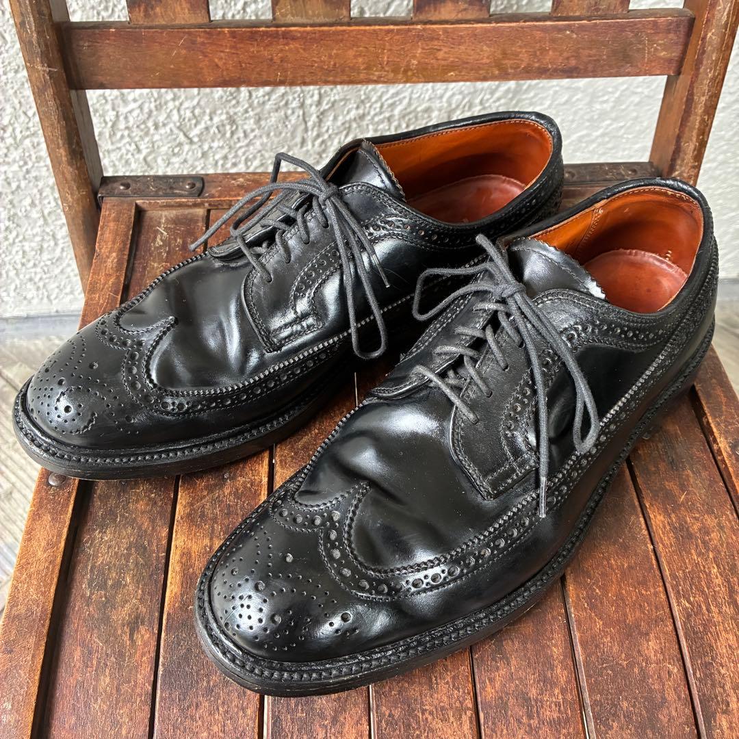 コードバンALDEN オールデン革靴レザーシューズ8 C/Eヴィンテージ USA