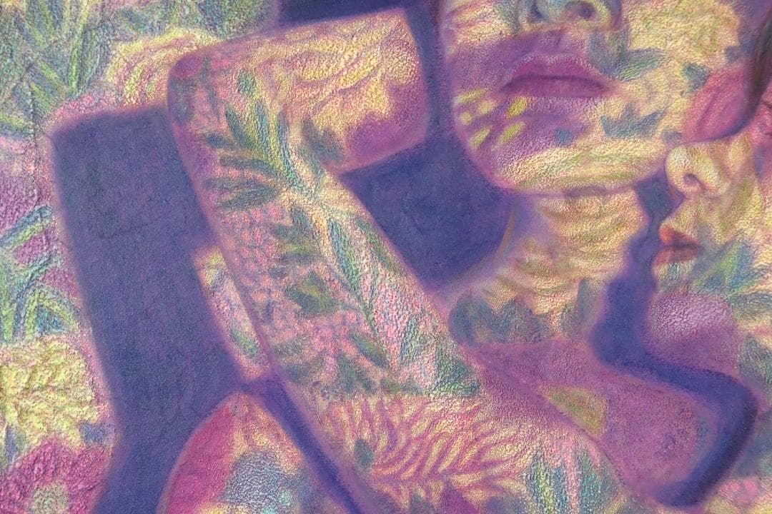 真作保証 稲垣孝二 「合体」 油彩30号 日動画廊取扱大作作品 タトウ箱付