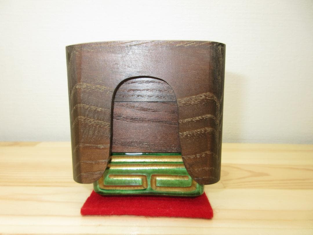 送料込【逢絢亭・新品】茶道具 七事式道具 重香合 桑 表流好み 紙箱入り