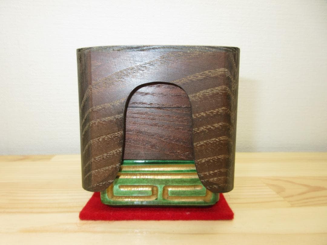 送料込【逢絢亭・新品】茶道具 七事式道具 重香合 桑 表流好み 紙箱入り