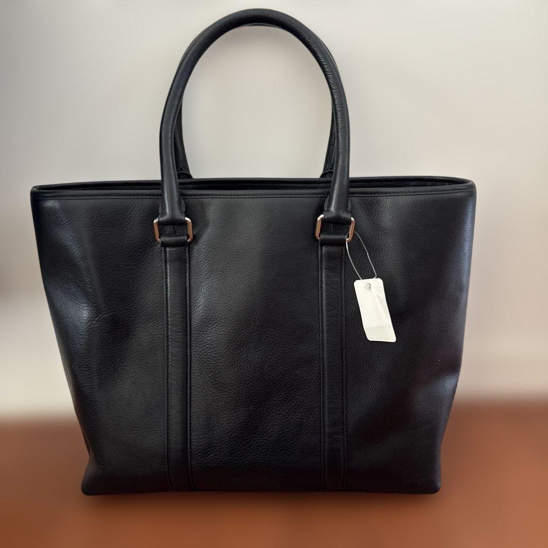 コーチ　COACH 黒レザー　メンズ　ビジネス　バック