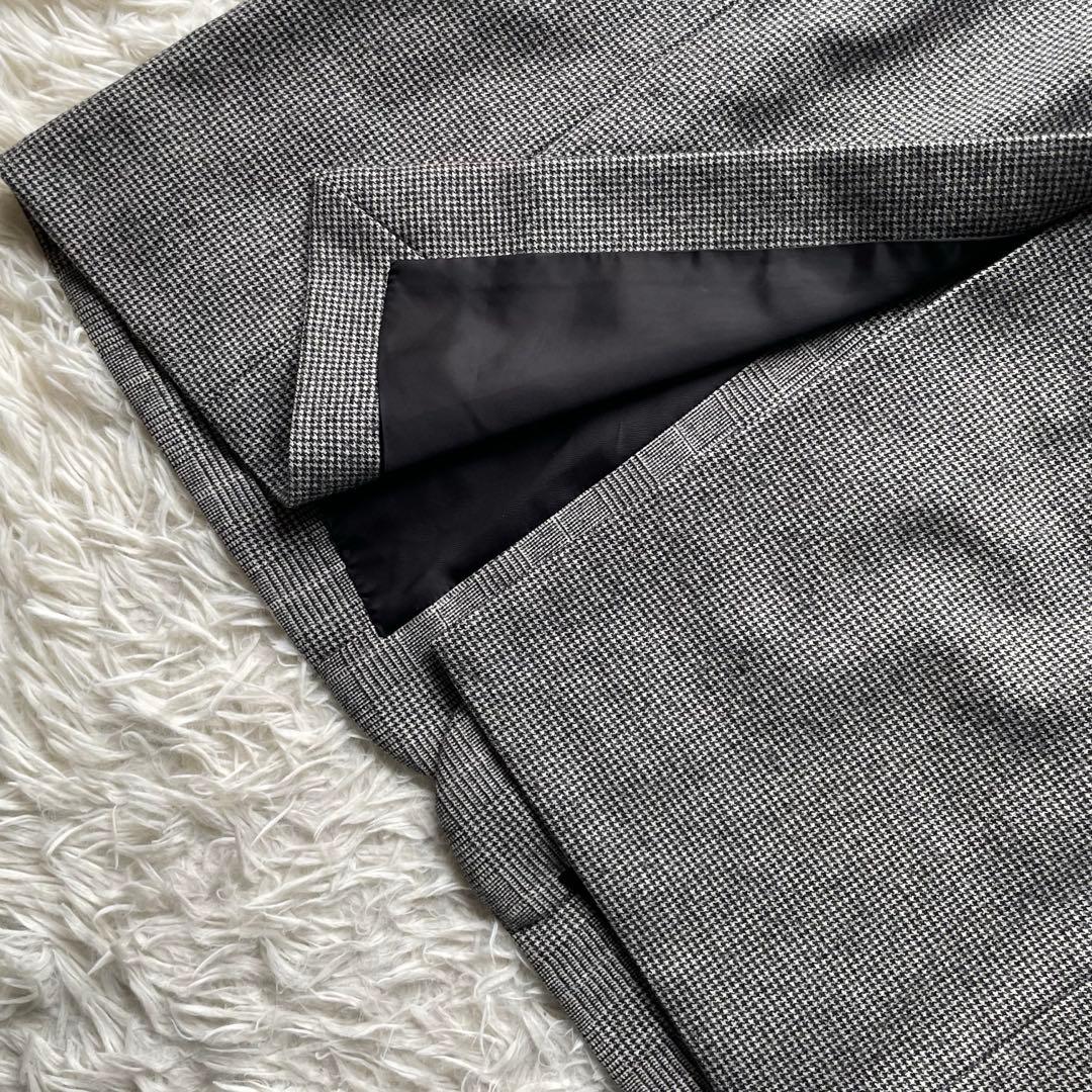 アウラ　極美品カットオフベロア切り替えチェスターコート　ロング