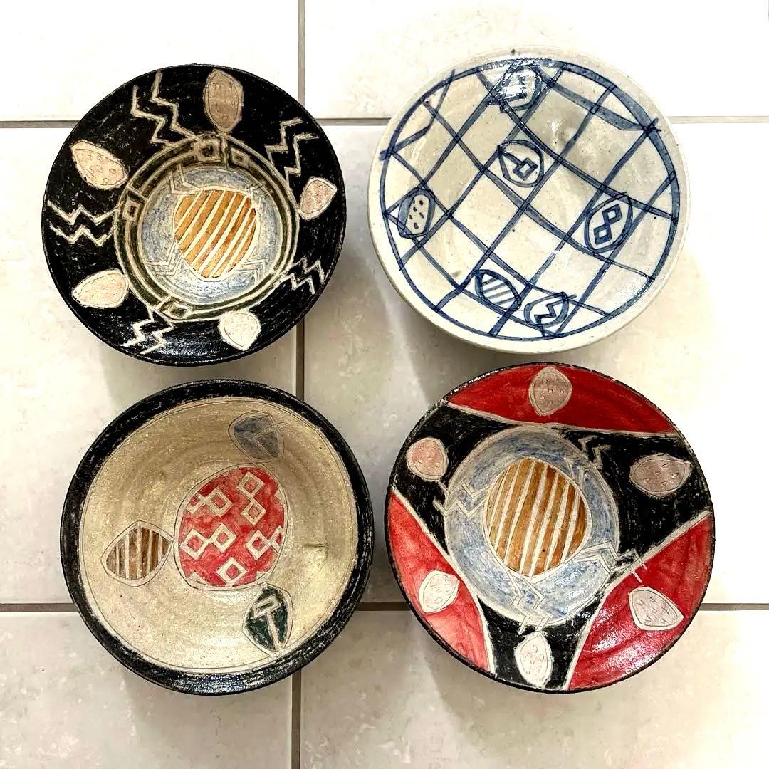 【azukitin】食事にもおつまみ用にも！畑中圭介・作、常滑陶芸4皿