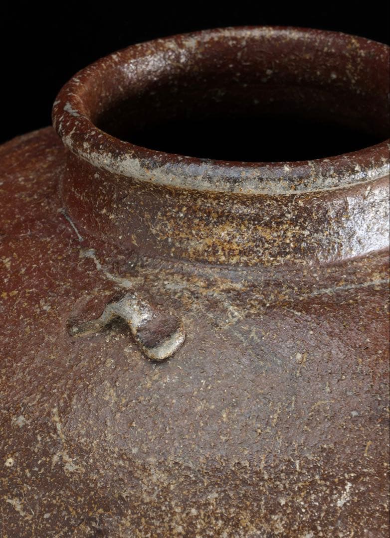 古陶 耳付 大壺 焼締 大型42cm 飾壺 時代壺 古壺 民藝 古美術 骨董品