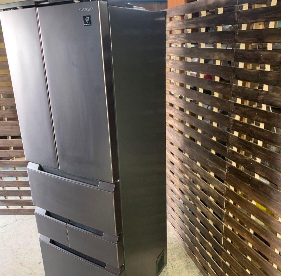 H932R\" SHARP 457L 6ドア 冷蔵庫 SJ-MF46J-H