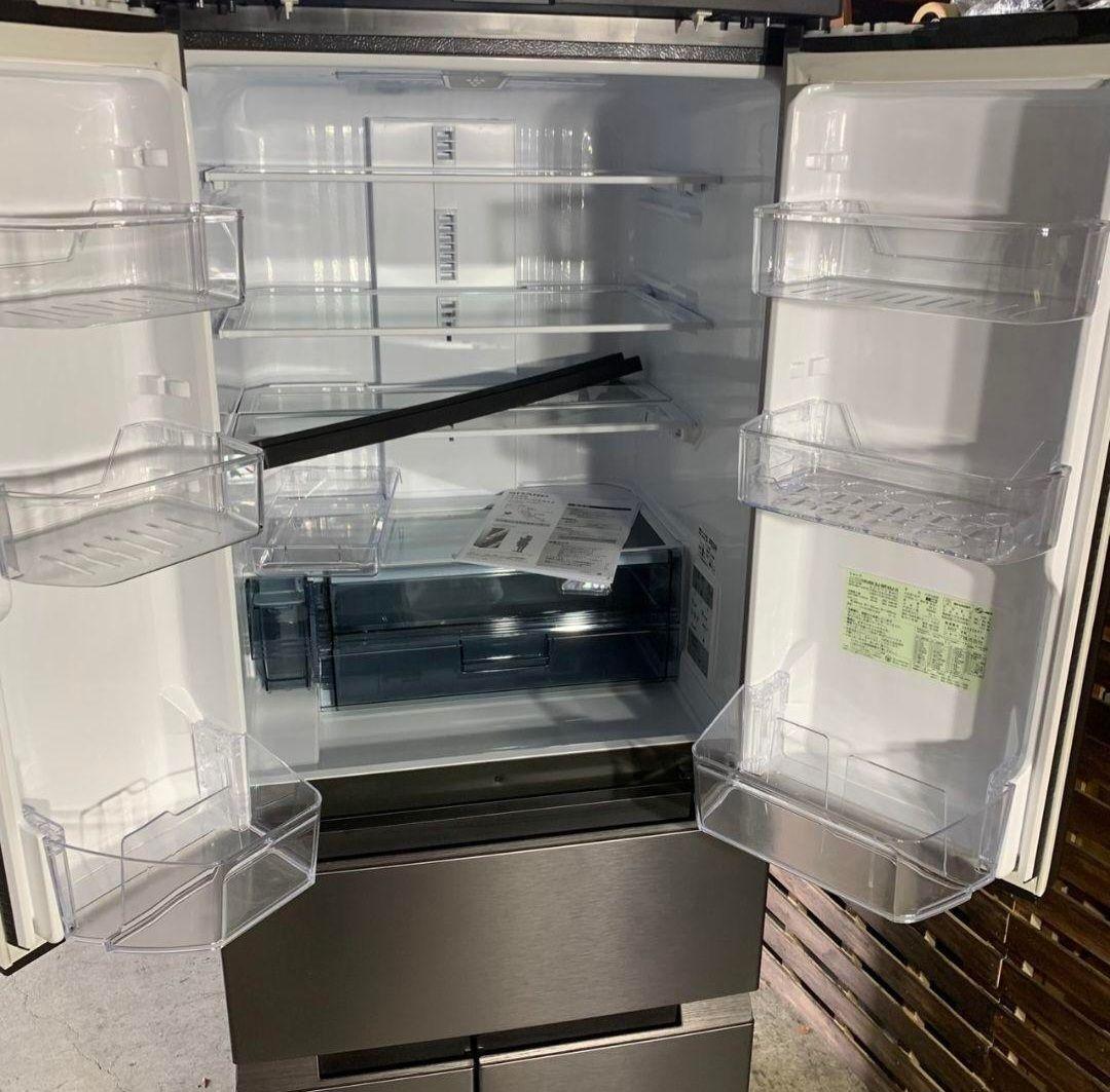 H932R\" SHARP 457L 6ドア 冷蔵庫 SJ-MF46J-H