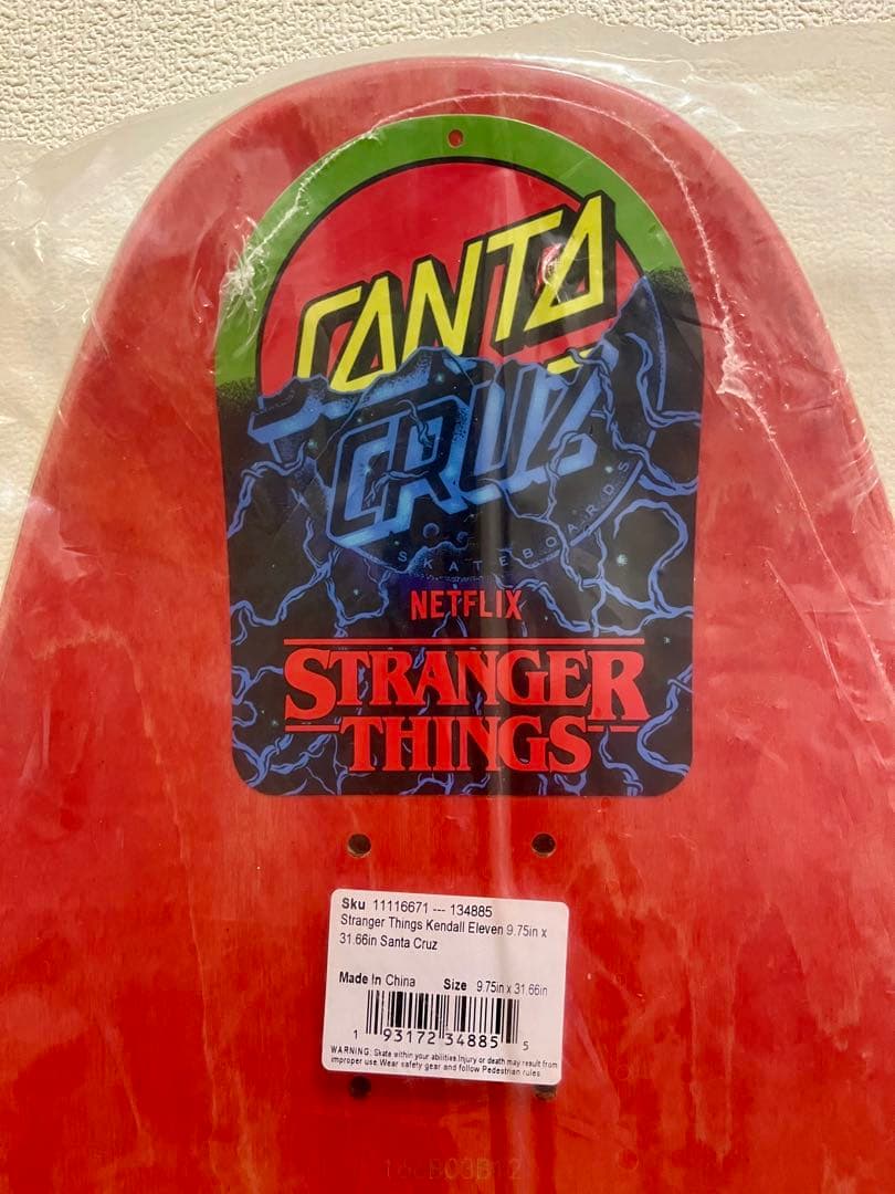 サンタクルーズ ストレンジャーシングス スケボー デッキ オールドスクール