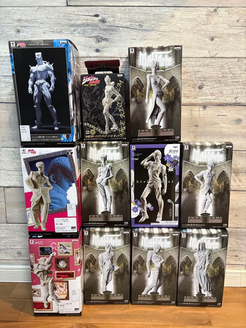 ジョジョの奇妙な冒険 石膏カラー フィギュア11体＋おまけ1体 計12体セット