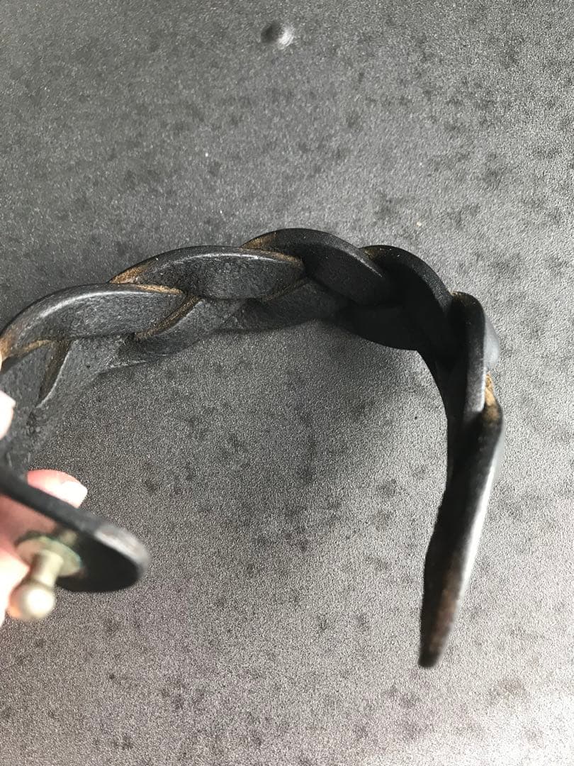 フ*コ様 マルジェラ 初期 本人期 レザー編み込みブレスレット