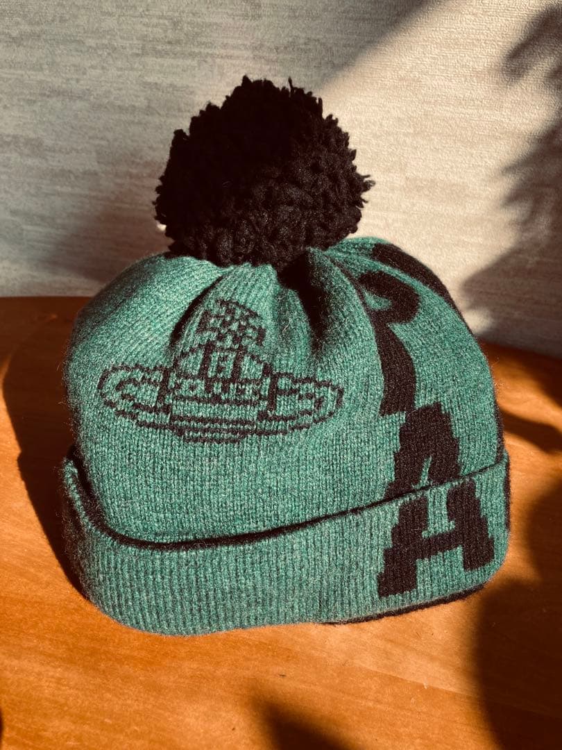 とのちゃん様 Vivienne Westwood ニット帽 オーブ柄 グランジ