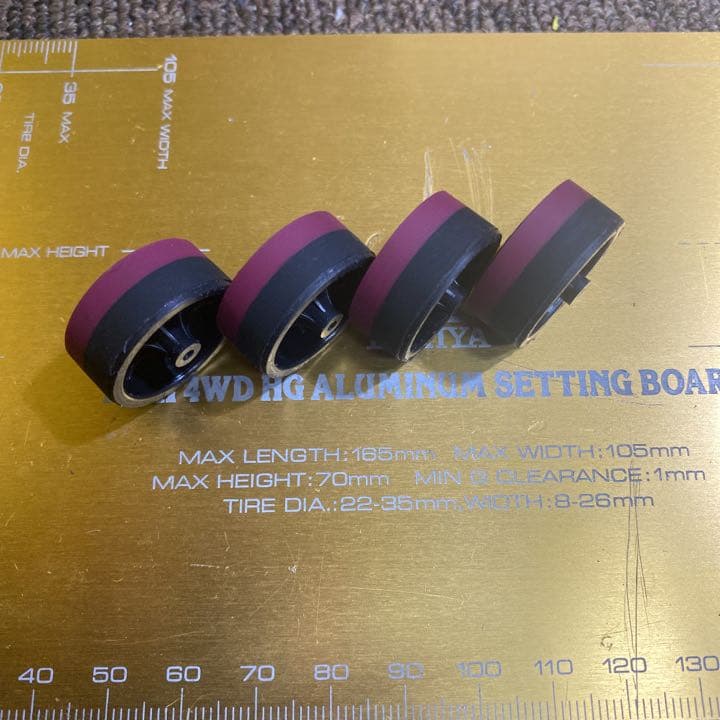 ミニ四駆、ハイブリッドタイヤ、お作り致します。