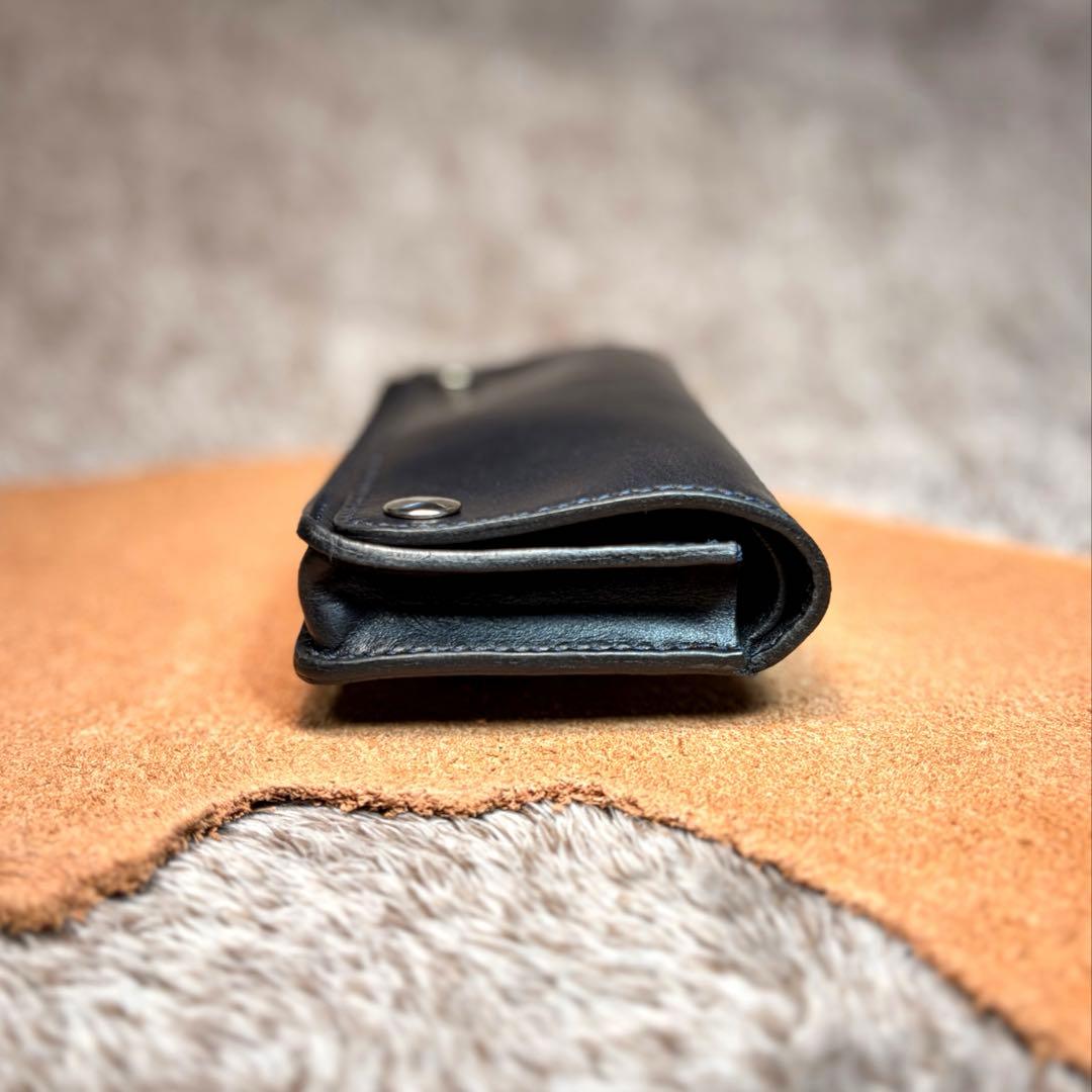 ◎スムース革シャグポーチ.柔らかい二つ折り◎