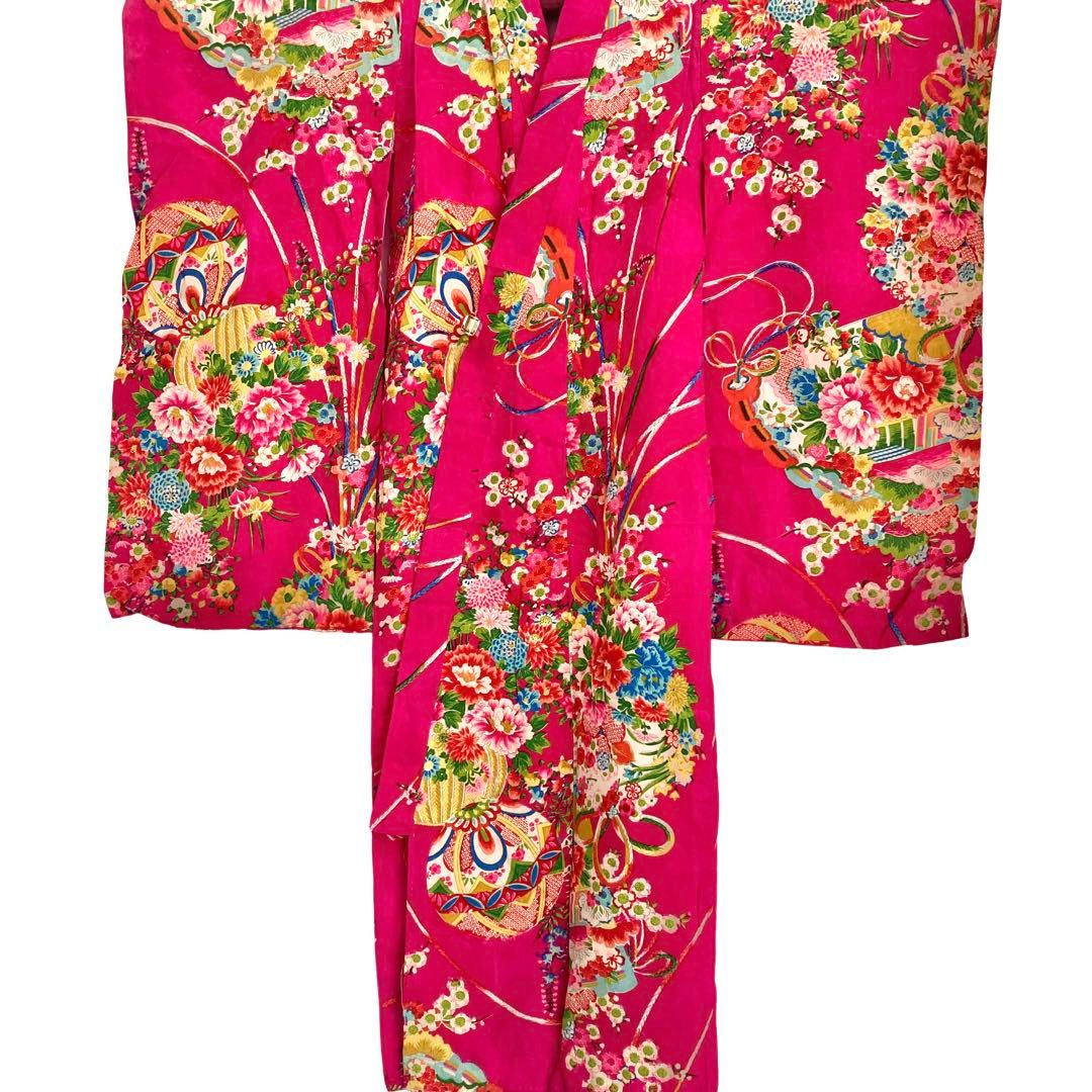 アンティーク3歳 女の子 子供着物 七五三 アンティーク着物 NO2