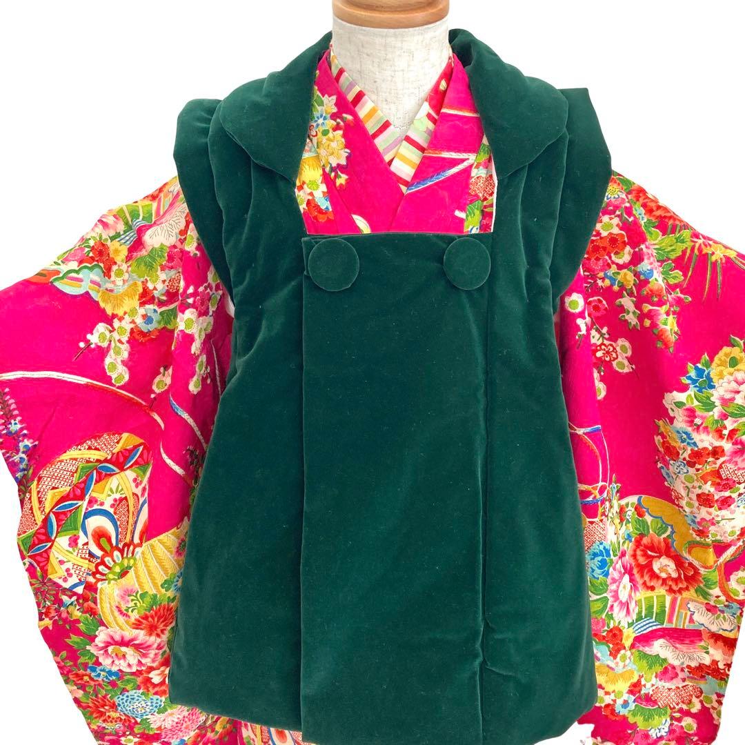 アンティーク3歳 女の子 子供着物 七五三 アンティーク着物 NO2