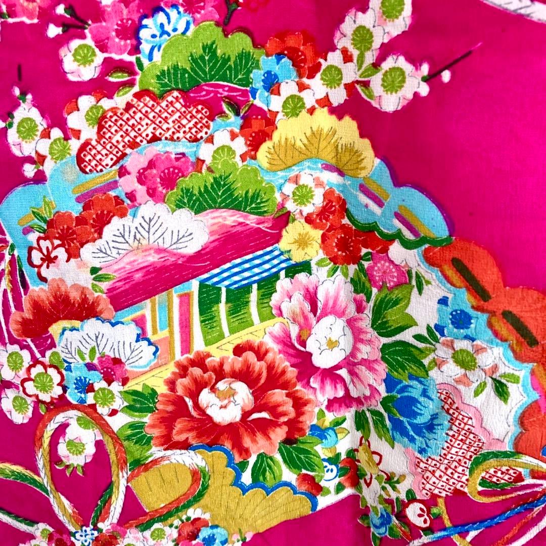 アンティーク3歳 女の子 子供着物 七五三 アンティーク着物 NO2