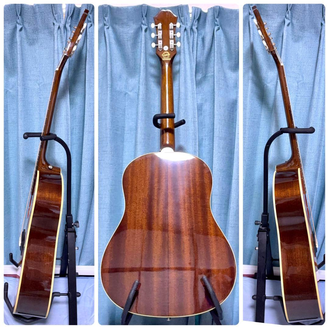 【牛骨★ギブソン直系】エピフォン☆EJ-45！オレンジ！【弾き易く調整☆新品弦】