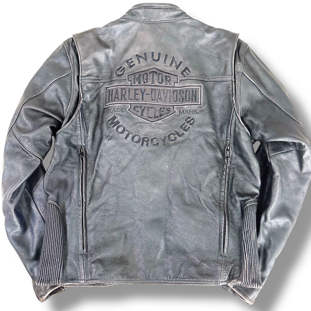 HARLEY-DAVIDSON ヴィンテージ加工 シングル レザージャケット