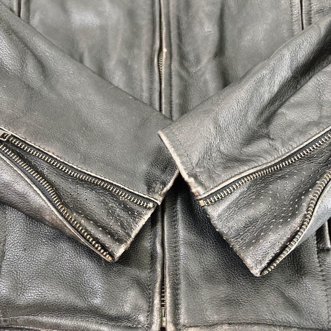 HARLEY-DAVIDSON ヴィンテージ加工 シングル レザージャケット