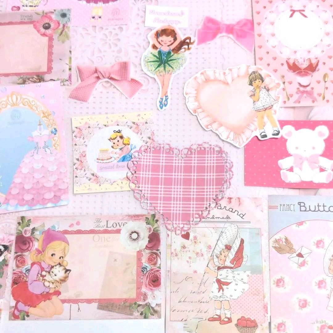 いちごページ♥ガールメモ♥新作ガーリーレトロガール♥可愛いバラメモ♯657