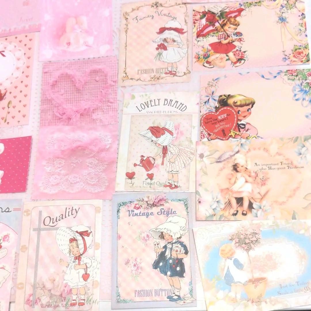 いちごページ♥ガールメモ♥新作ガーリーレトロガール♥可愛いバラメモ♯657