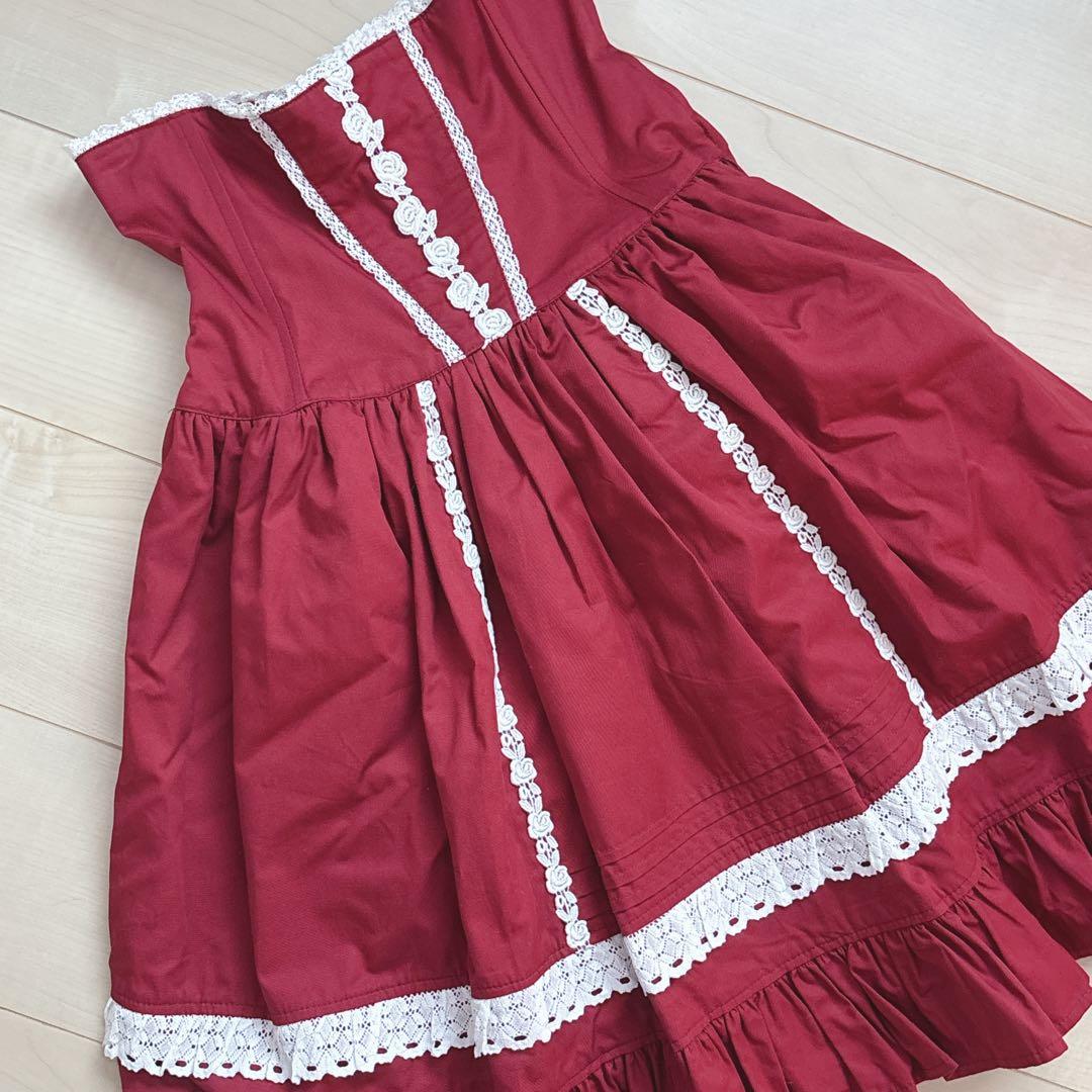 こ*は様 アリパイ ロザリープリンセス エンジ コルセット スカート バッスル