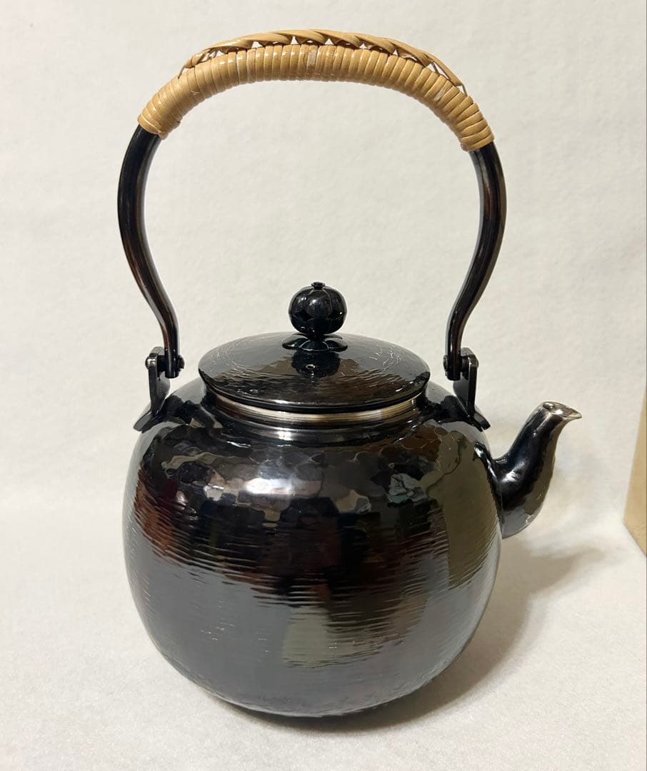 秀峰堂 銀いぶし仕上 銀瓶丸型五合 アンティーク レトロ 工芸 即決