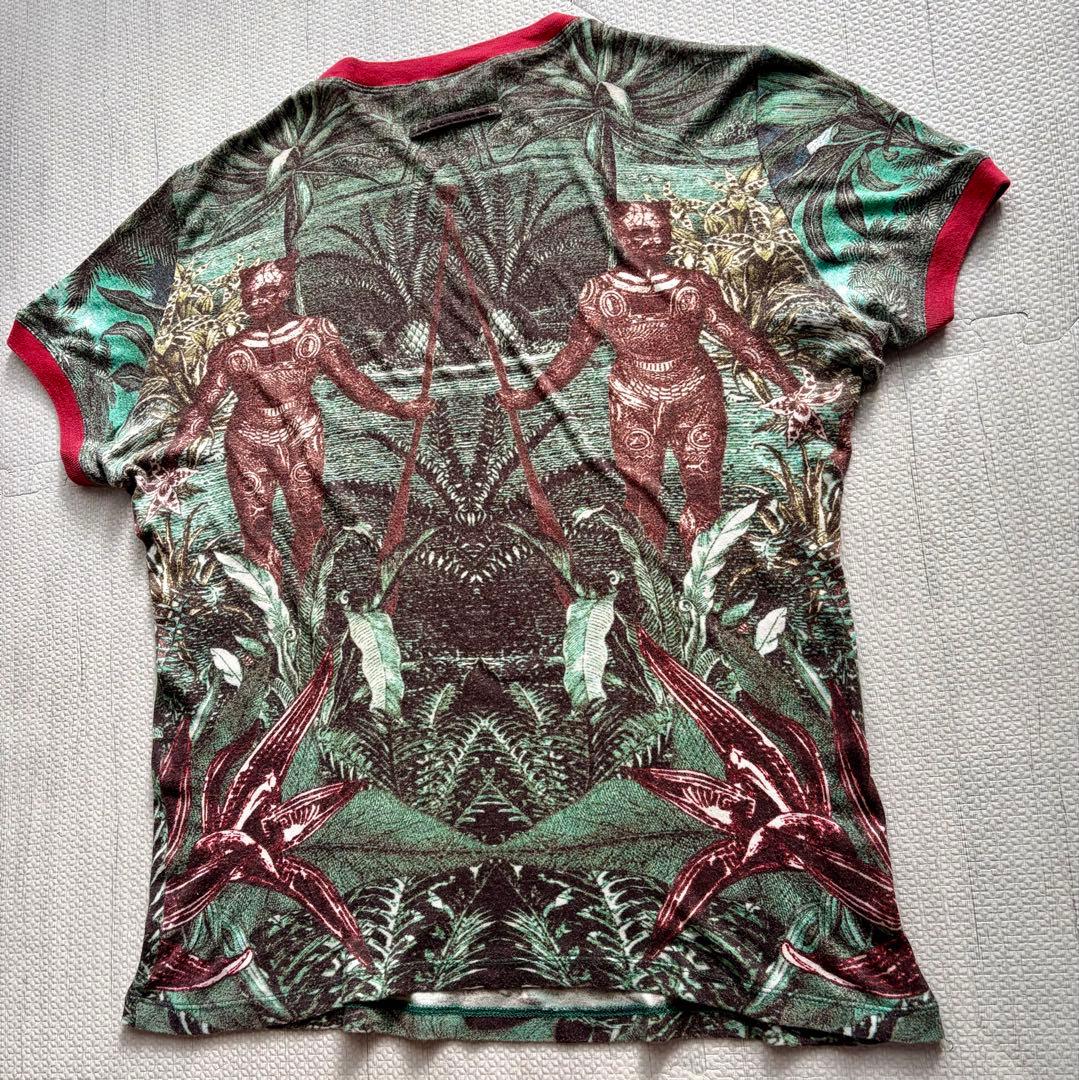 Jean Paul GAULTIER 総柄Tシャツ 48 日本製 アーカイブ