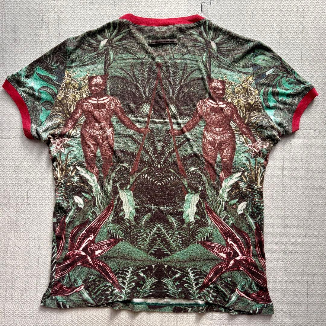 Jean Paul GAULTIER 総柄Tシャツ 48 日本製 アーカイブ