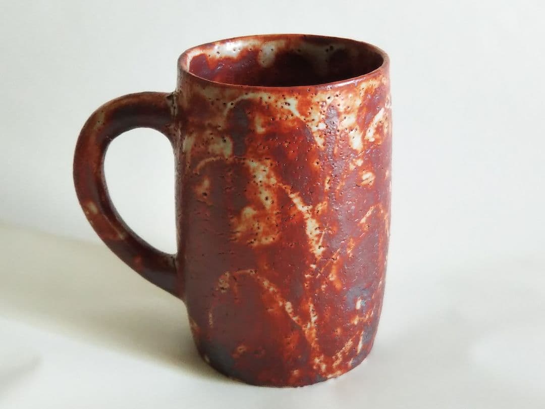 北大路魯山人（！？） 紅志野ビアジョッキ