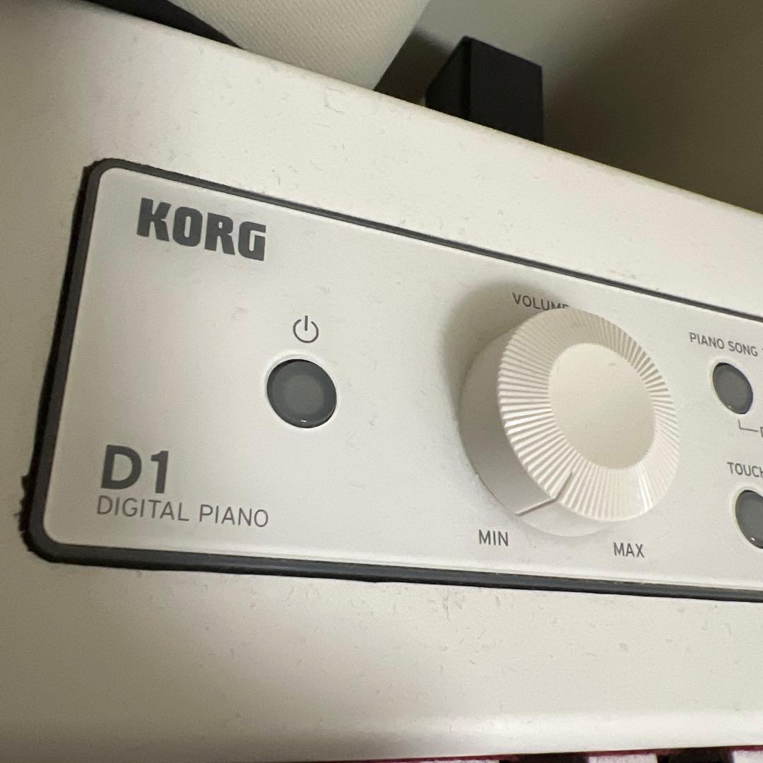 【難あり】KORG 電子ピアノ D1 白 ケース付き コルグ