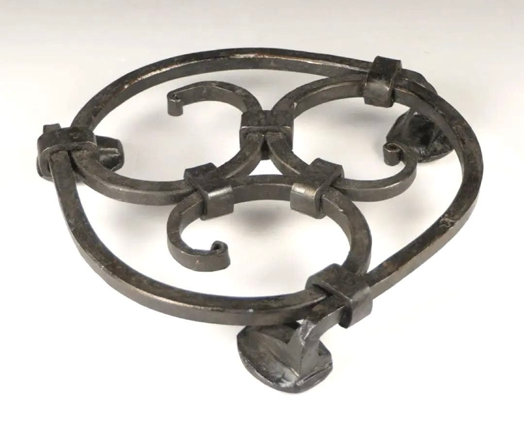 【犬釘のトリベット 】鍋敷 犬釘の鍋敷き 鉄道ファン 鉄道グッズ アイアンワーク