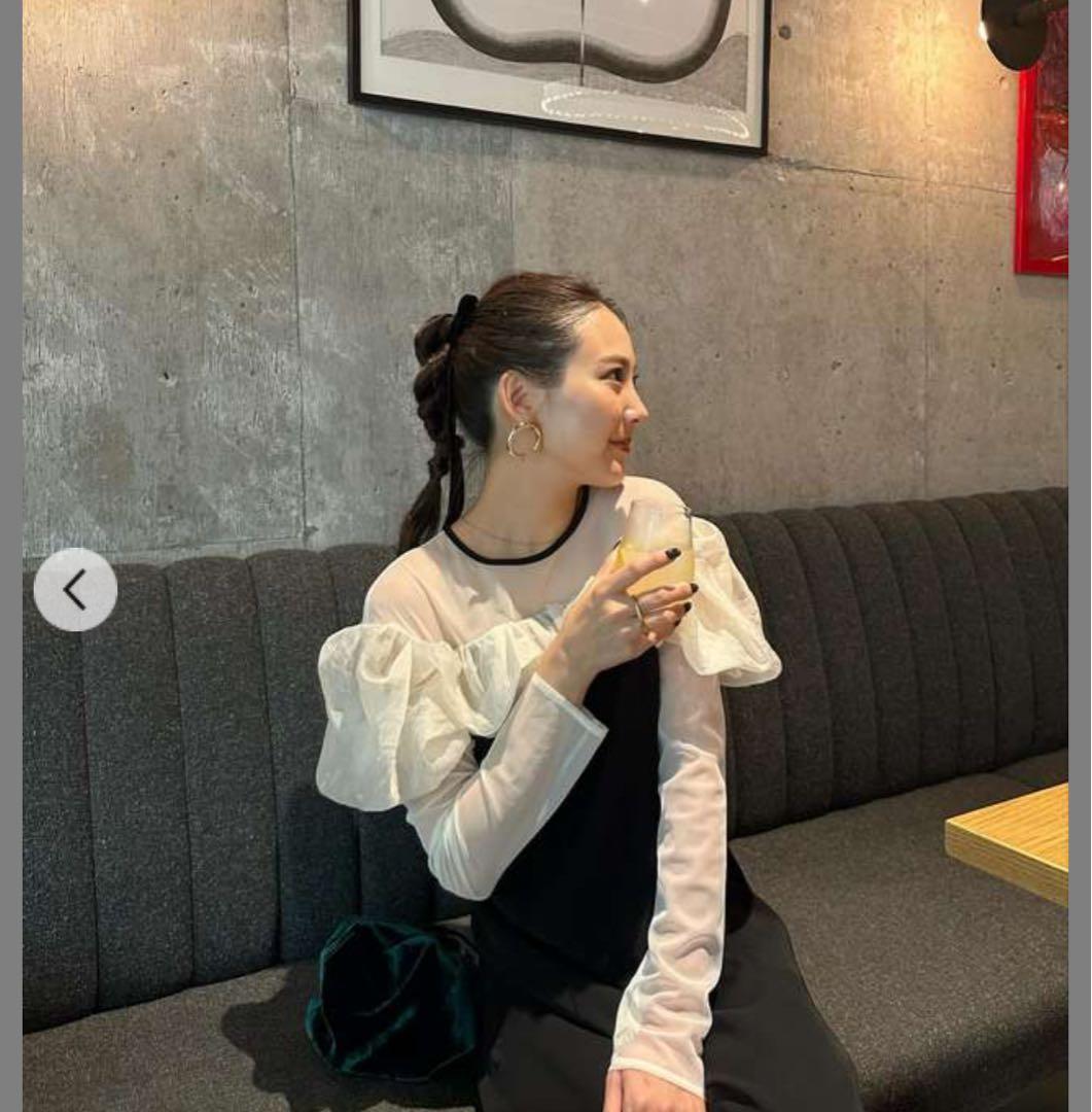 アンドレスト フリルフレアドレス ANDRESD