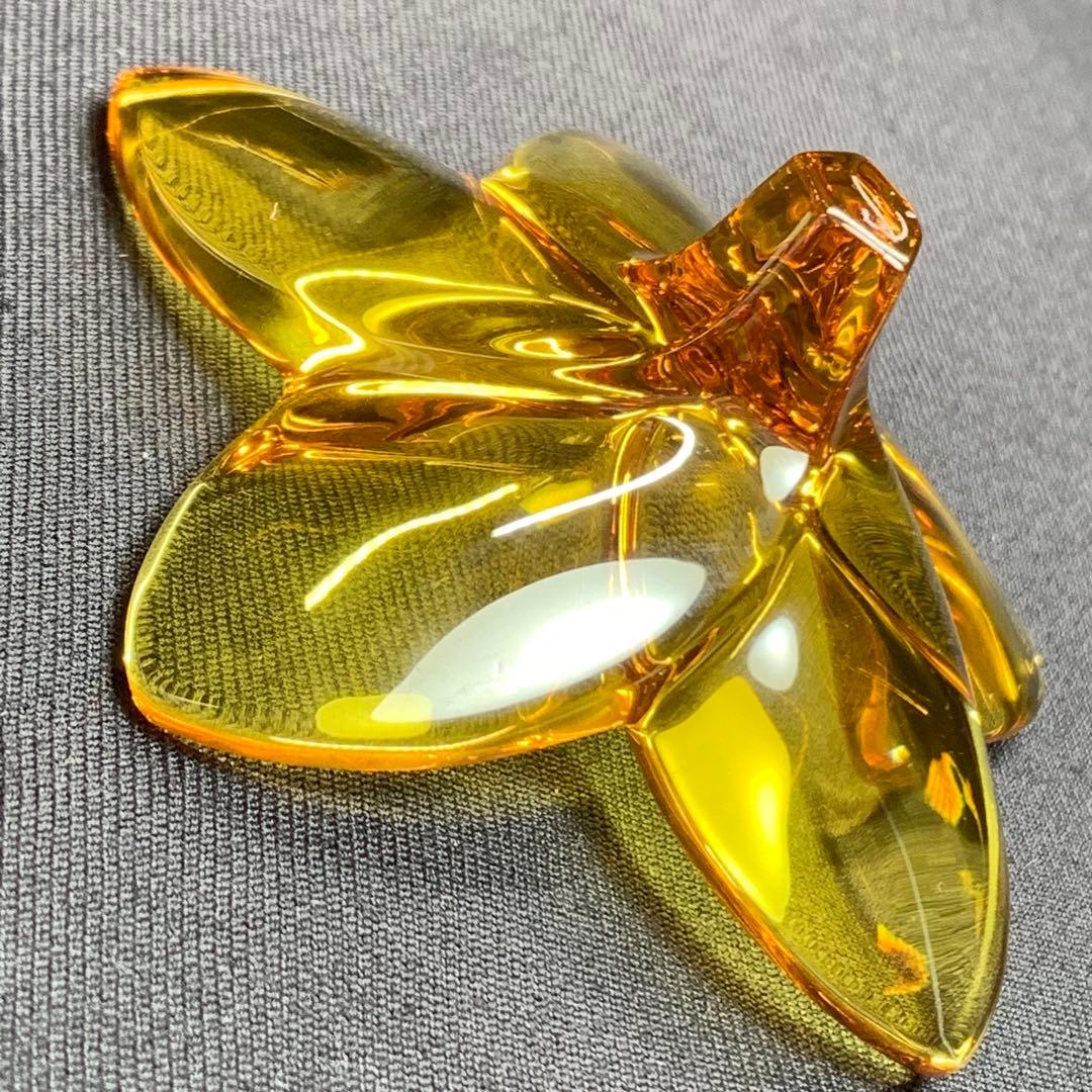 K858⭐︎バカラ クリスタル オーナメント ブルームコレクション オレンジ