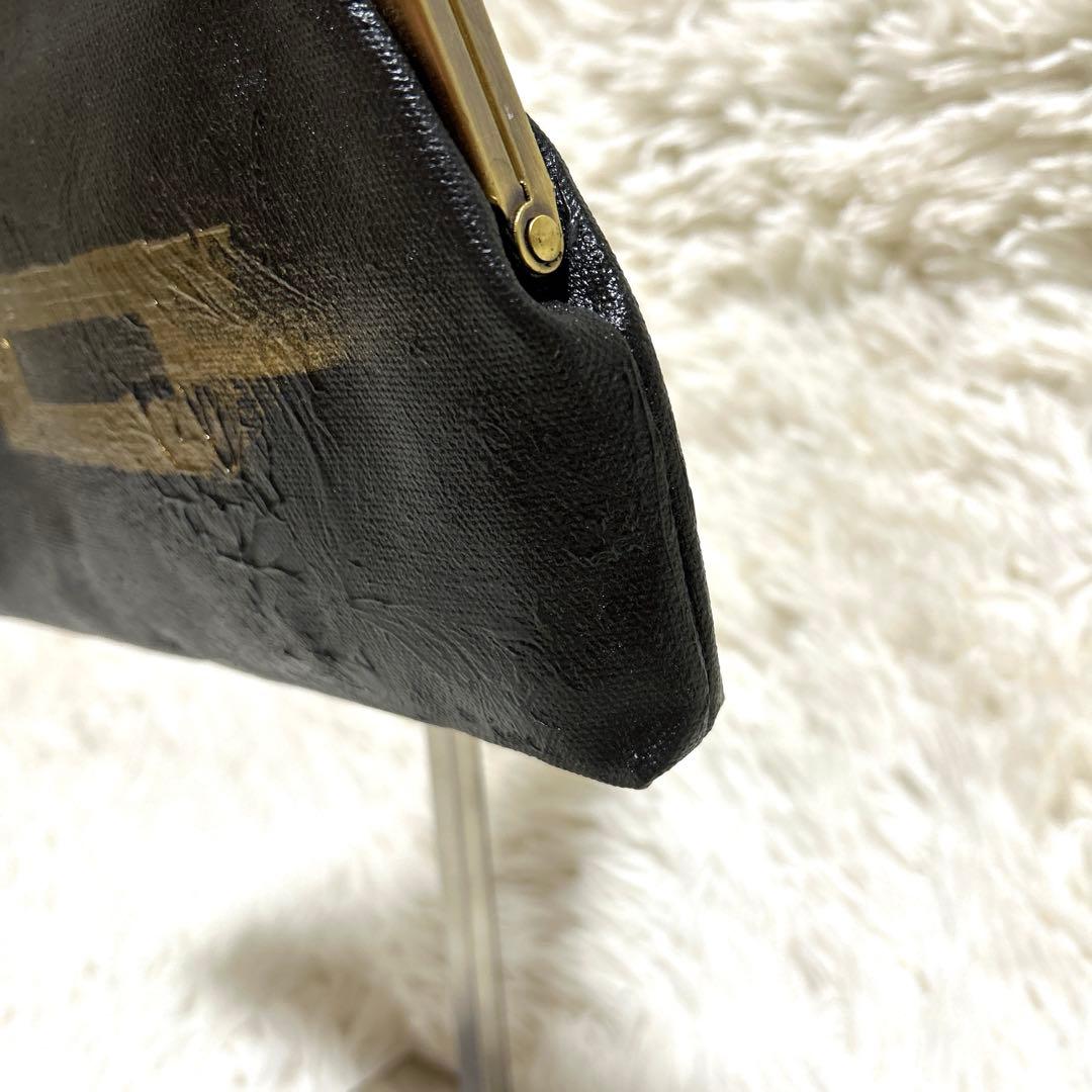 【fucica フシカ】がま口　GAMA KUROBENI 黒