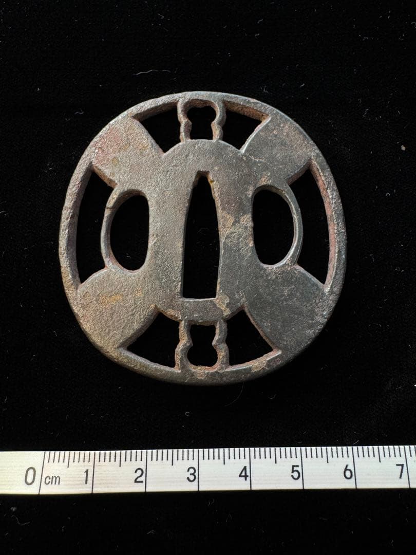 無銘 鉄地透かし鐔 瓢箪図 鍔 拵 日本刀 刀装具 骨董 古美術 江戸時代