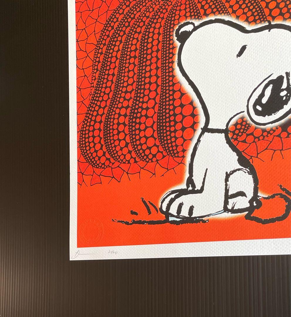 額付き/DEATH NYC/アートポスター/スヌーピー /SNOOPY/かぼちゃ