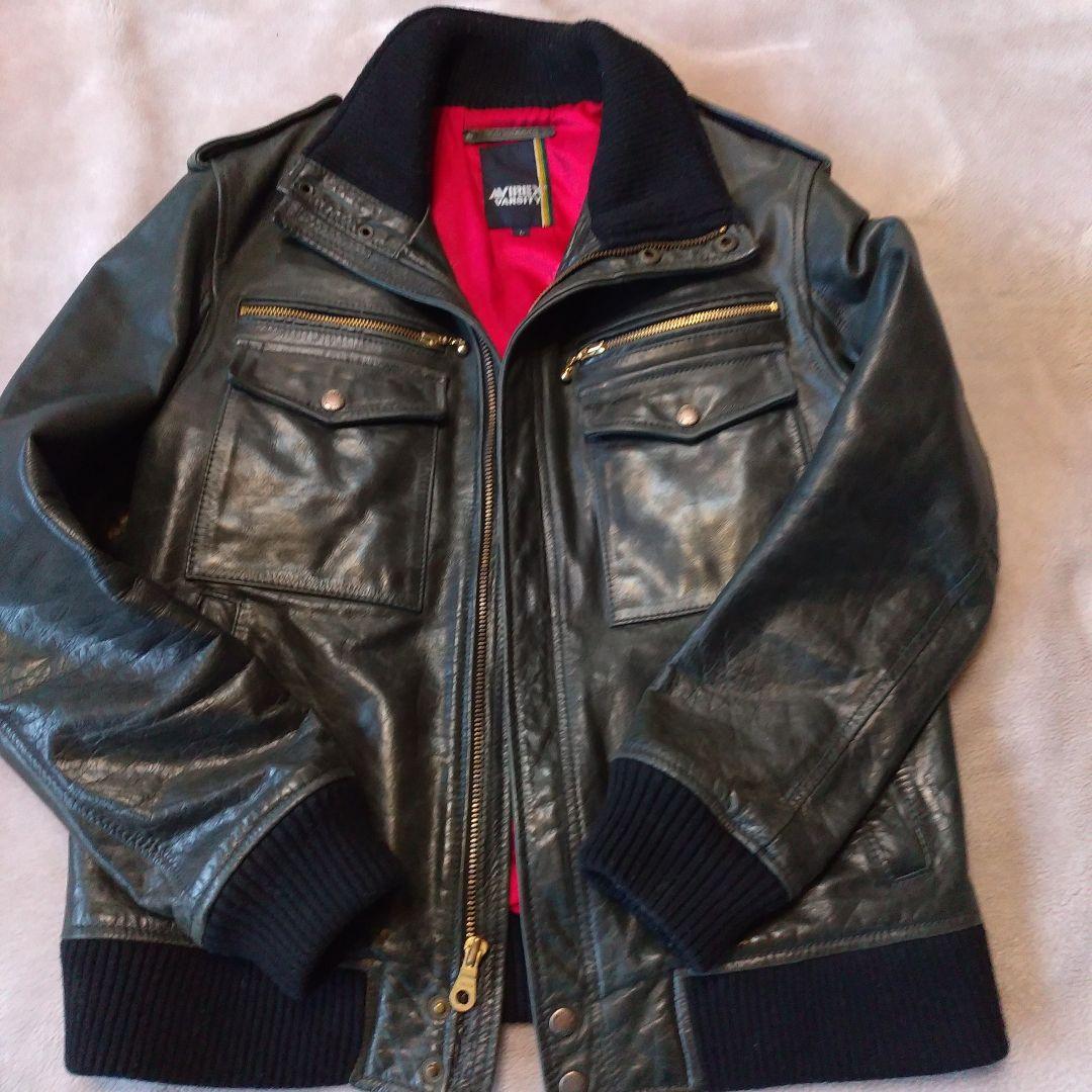 AVIREX牛革ジャン