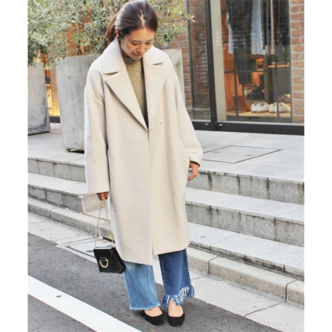 IENA イエナMANTECO ウールチェスターコート　オーバーサイズ　ロング