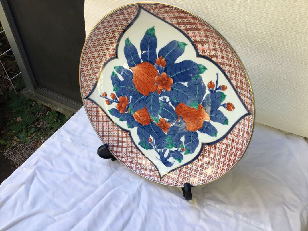 桃文様大皿(飾皿) 46cm