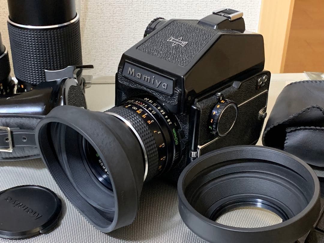 フィルムカメラ Mamiya M645 SEKOR C 1:2.8 80mm 55mm 210
