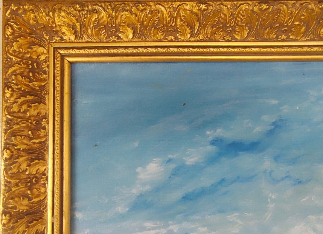 F80油彩 仮額縁 絵画付き