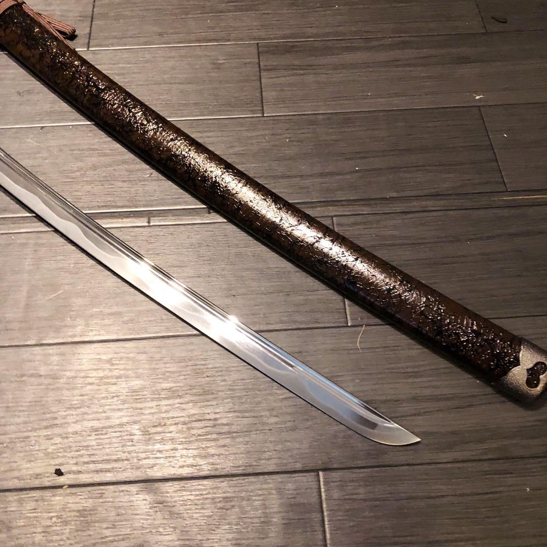 高級模造刀　居合刀　樋入り刀身　茶拵え　亜合金刀身　名刀